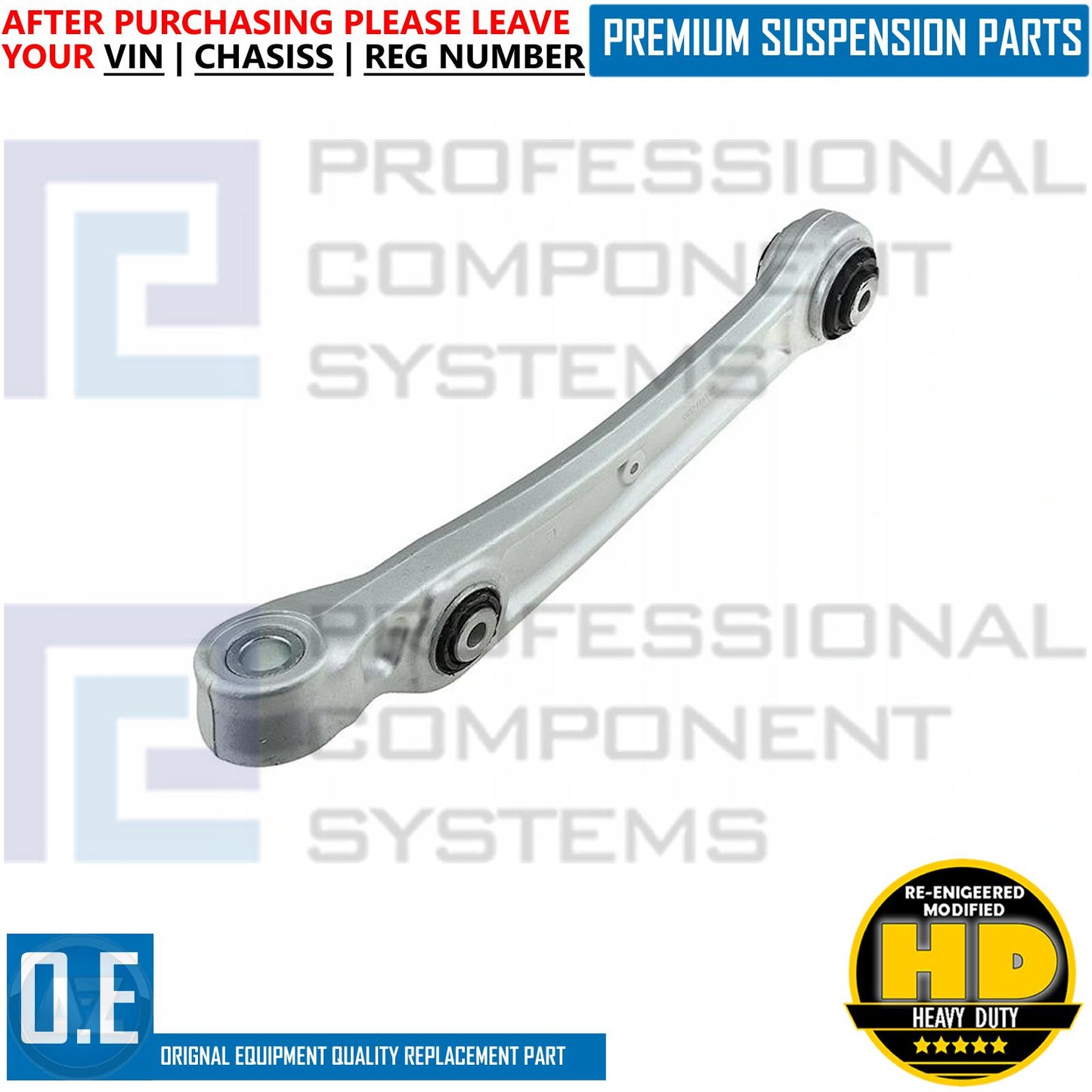 FOR AUDI PORSCHE VW FRONT LOWER LEFT RIGHT SUSPENSION WISHBONE ARMS PAIR