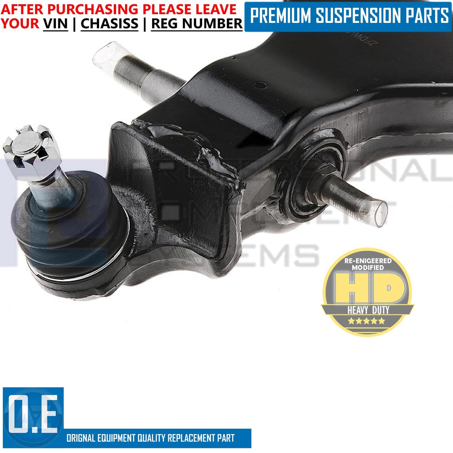 FOR SSANGYONG ACTYON KYRON REXTON 2012- FRONT LOWER SUSPENSION WISHBONE ARMS X2