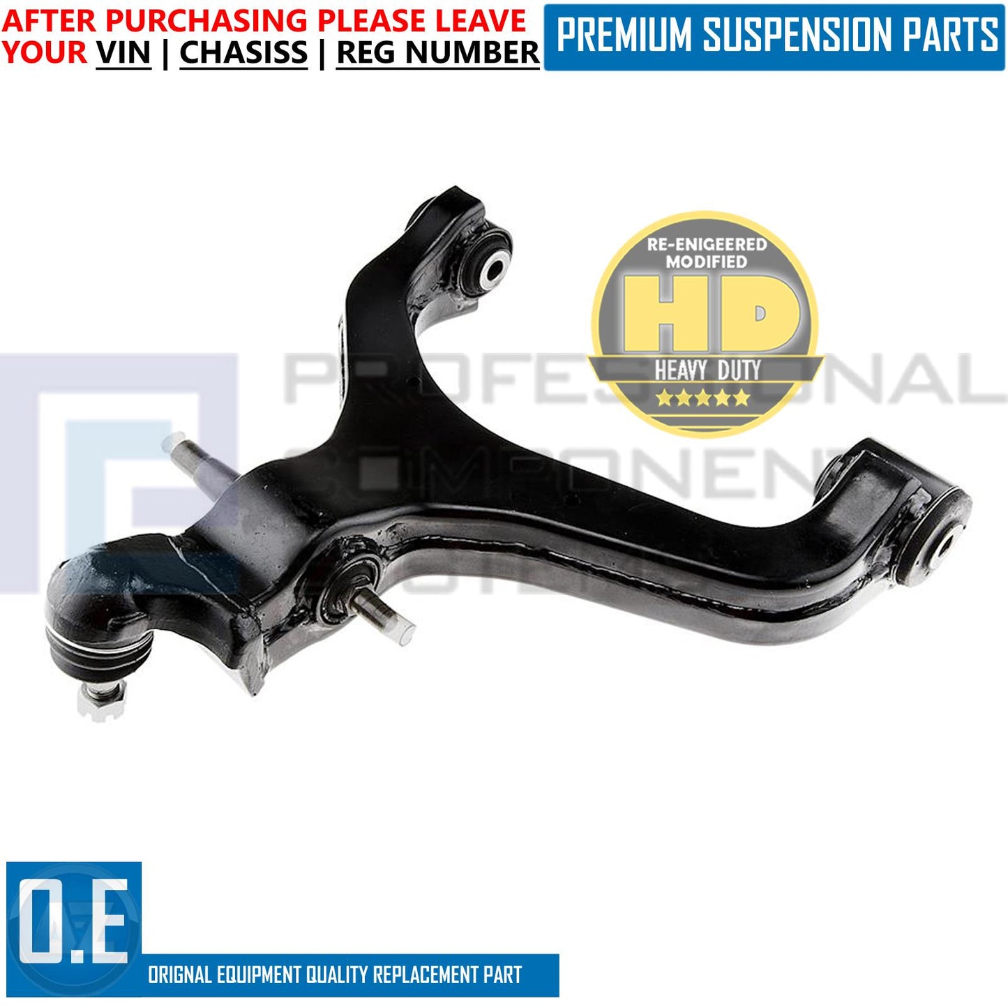 FOR SSANGYONG ACTYON KYRON REXTON 2012- FRONT LOWER SUSPENSION WISHBONE ARMS X2