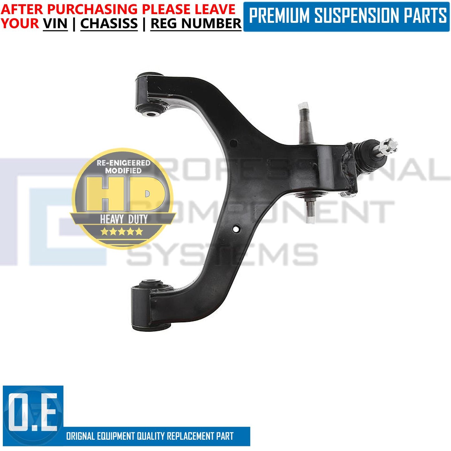 FOR SSANGYONG ACTYON KYRON REXTON 2012- FRONT LOWER SUSPENSION WISHBONE ARMS X2