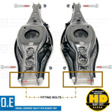 FITS TOYOTA AVENSIS REAR LOWER LEFT RIGHT SUSPENSION TRAILING ARMS NUTS BOLTS