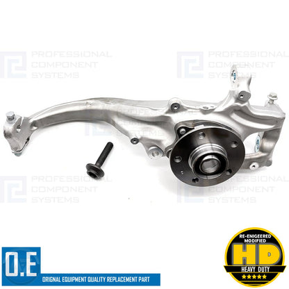 FOR AUDI A4 A5 A6 A7 Q5 FRONT LEFT STEERING STUB KNUCKLE WHEEL BEARING FITTED