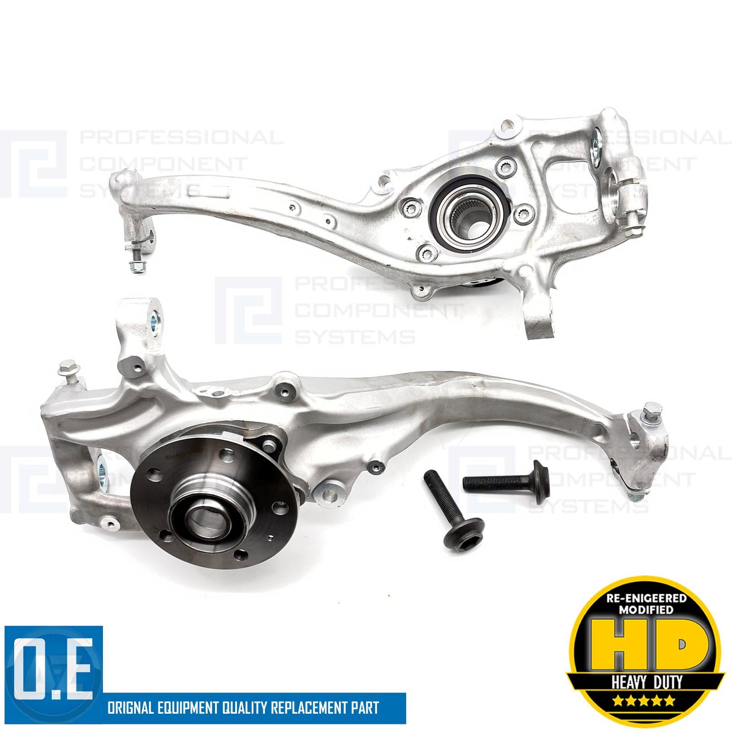 FOR AUDI A4 A5 A6 A7 Q5 FRONT STEERING STUB KNUCKLES WHEEL BEARINGS KITS FITTED