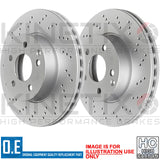 FOR VW TRANSPORTER 2.0 TSI T6 REAR CROSS DRILLED BRAKE DISCS PADS 294mm *COATED*