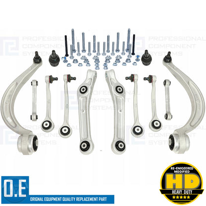For Audi RS5 F5 TFSI Front Left Right Upper Lower Suspension Wishbone Arm Kit