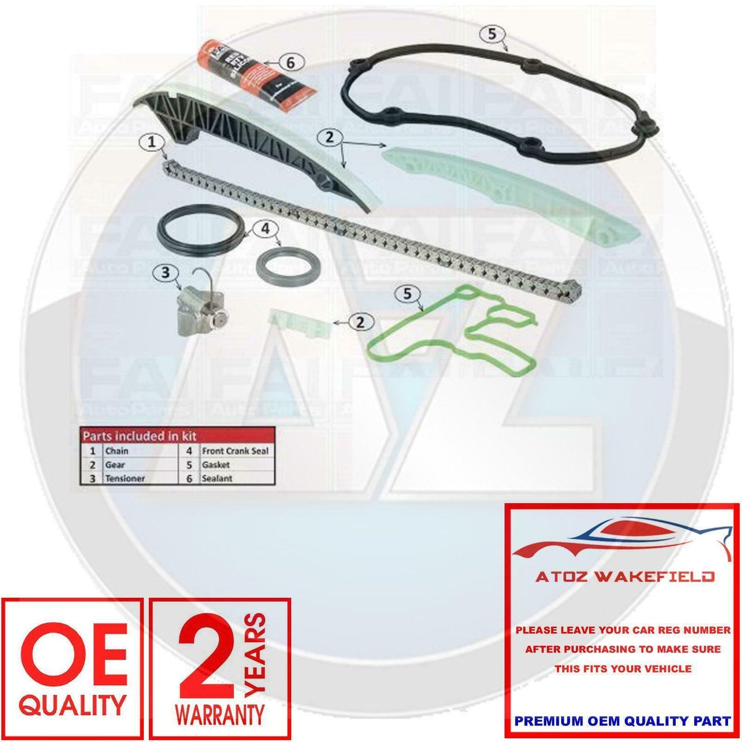 for AUDI A4 A5 A6 Q5 SEAT EXEO 1.8 2.0 TFSi ENGINE TIMING CHAIN GASKET KIT SET