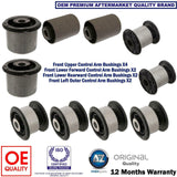 for AUDI VW PORSCHE FRONT UPPER LOWER SUSPENSION CONTROL ARM BUSHINGS BUSHES