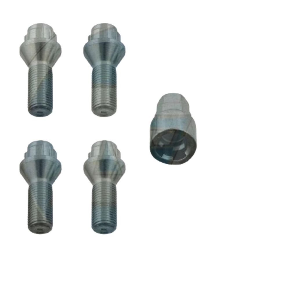 for BMW CITROEN FIAT PEUGEOT RENAULT VOLVO LOCKING SECURITY WHEEL BOLTS NUTS SET