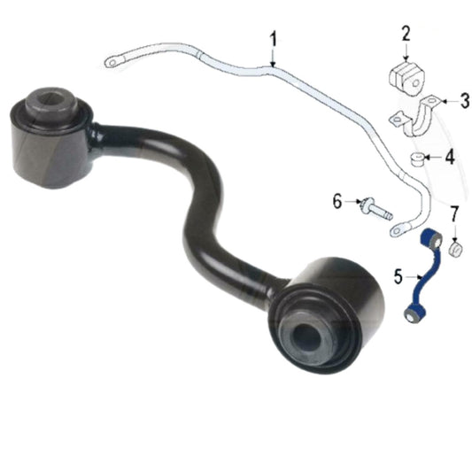 for NISSAN QASHQAI X-TRAIL KOLEOS FRONT AXLE LEFT ANTIROLL BAR STABILISER LINK