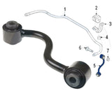 for NISSAN QASHQAI X-TRAIL KOLEOS FRONT AXLE LEFT ANTIROLL BAR STABILISER LINK