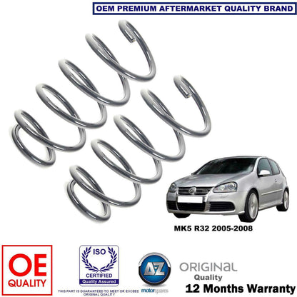 FOR VW GOLF MK5 R32 2005-2008 X2 FRONT AXLE COIL SPRINGS SET 1K0411105JD NEW OEQ