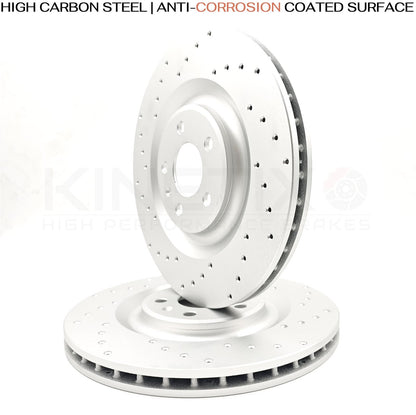 FOR AUDI Q7 Q8 SQ7 SQ8 E-TRON FRONT REAR BRAKE DISCS CERAMIC PADS 400mm 350mm