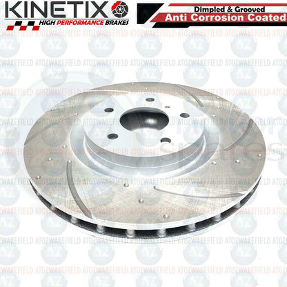 FOR BMW 330i M SPORT G20 G21 FRONT DIMPLED GROOVED BRAKE DISCS PADS WIRE 348mm