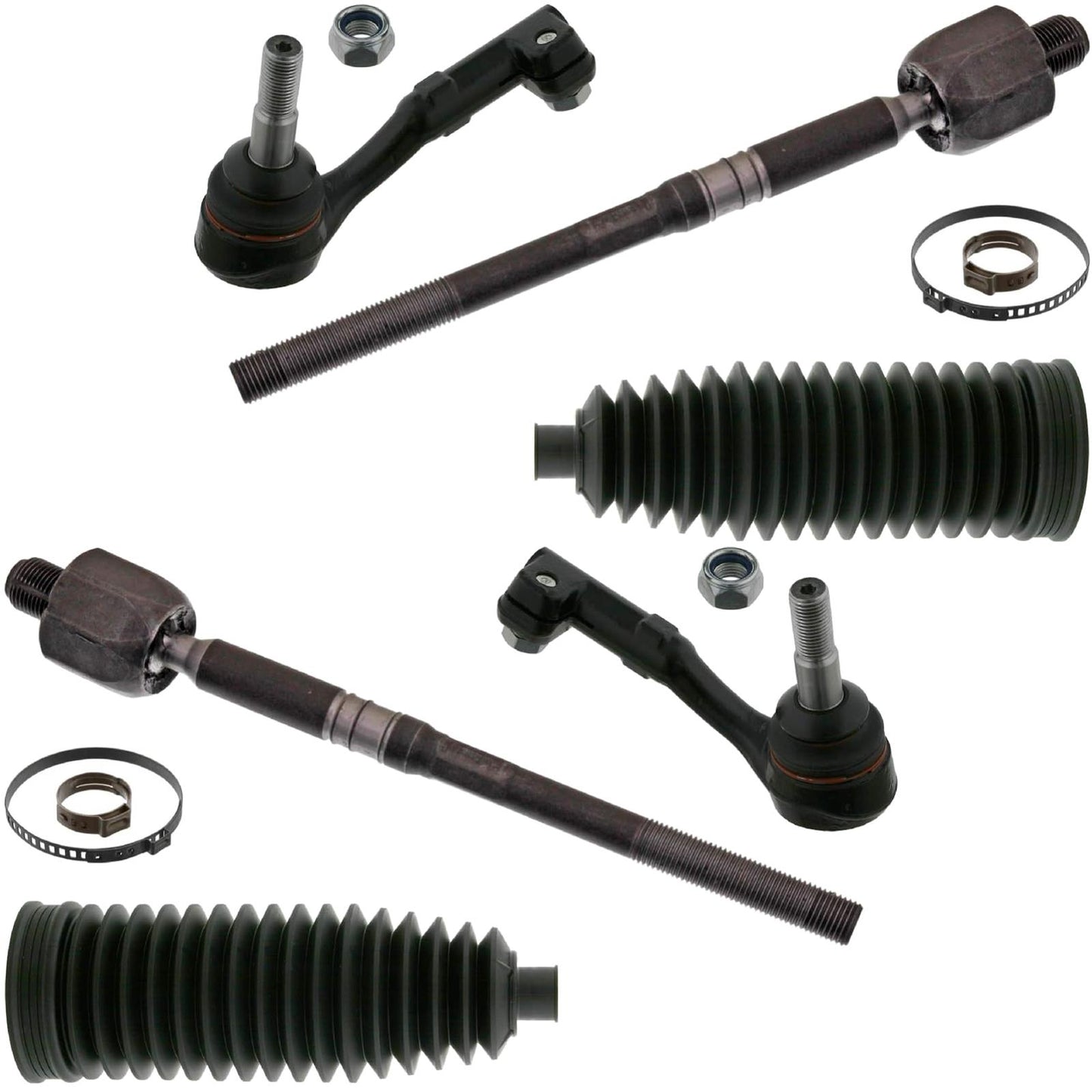 FOR BMW 320I 320D 320SI STEERING RACK INNER OUTER TIE TRACK RODS ENDS GAITERS