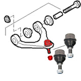 FOR IVECO DAILY 2014- FRONT AXLE TOP UPPER SUSPENSION WISHBONE ARM BALL JOINTS 2