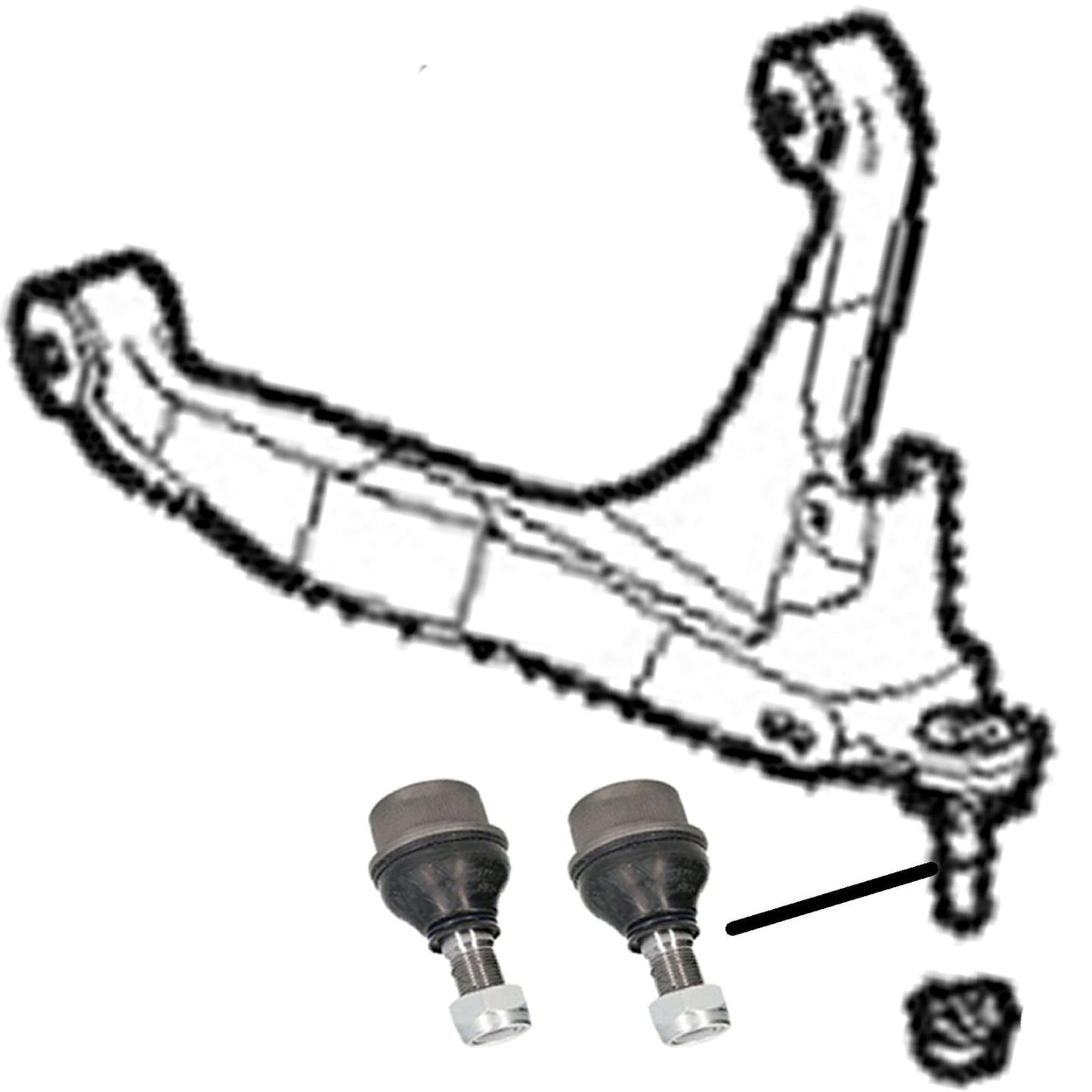 FOR IVECO DAILY 2014- FRONT LOWER SUSPENSION WISHBONE ARM BALL JOINTS ONLY X2