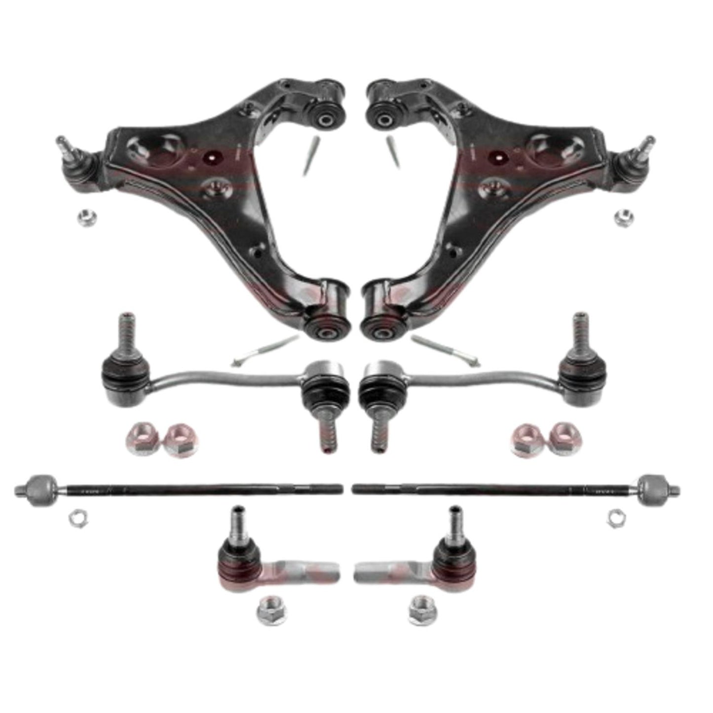 FOR CRAFTER SPRINTER FRONT SUSPENSION WISHBONE ARMS TRACK TIE ROD ENDS LINKS KIT