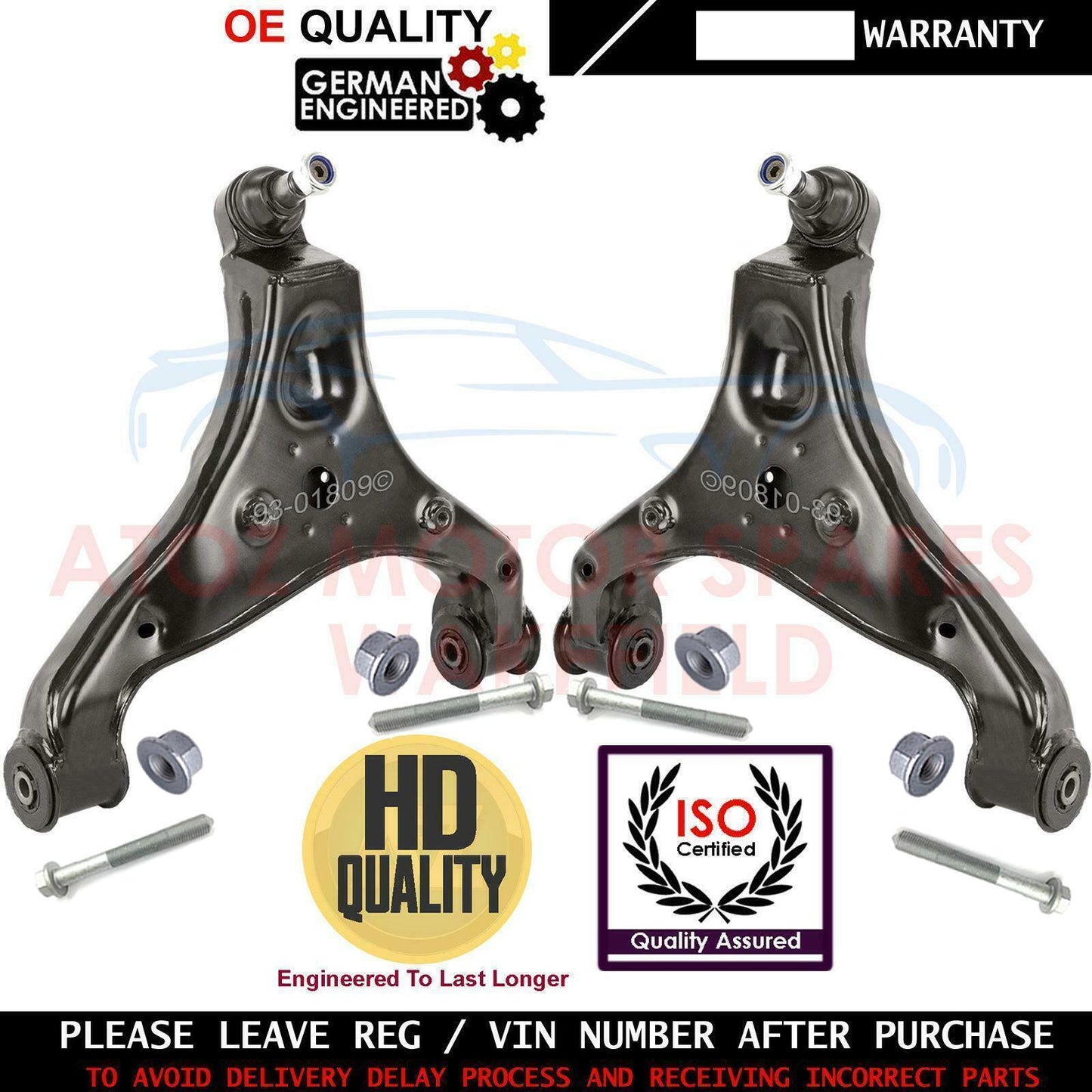 FOR CRAFTER SPRINTER FRONT SUSPENSION WISHBONE ARMS TRACK TIE ROD ENDS LINKS KIT