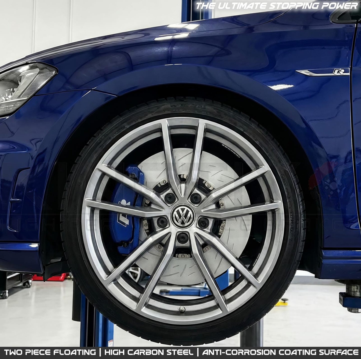 FOR AUDI S3 8V 8Y SQ2 TWO PIECE FLOATING FRONT BRAKE DISCS PAIR 340mm X 30mm