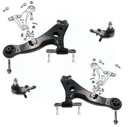FOR TOYOTA HARRIER FRONT LOWER SUSPENSION WISHBONES TRACK CONTROL ARMS KIT PAIR