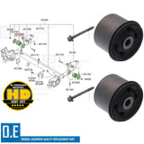 FOR HYUNDAI GETZ 2002-2009 REAR AXLE SUBFRAME MOUNTINGS BUSHES FITTING BOLTS KIT