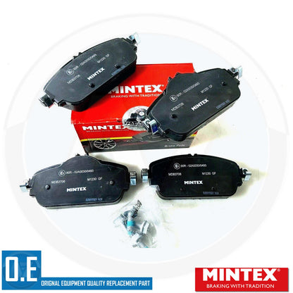 FOR MERCEDES C|E CLASS DRILLED FRONT BRAKE DISCS MINTEX PADS & SENSOR 305mm
