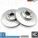 FOR BMW M140i F21 FRONT REAR DIMPLE GROOVED BRAKE DISCS MINTEX PADS WEAR SENSORS