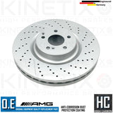 FOR MERCEDES C63 S C63 AMG 14- FRONT BRAKE DISCS DELPHI PADS WEAR SENSOR 360mm