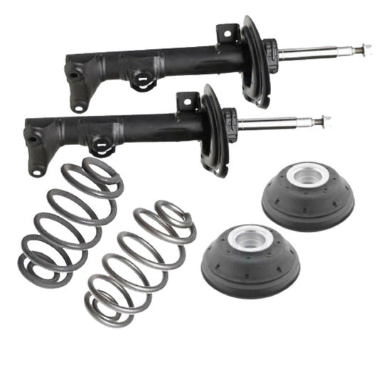 FOR OPEL VAUXHALL CORSA D FRONT SHOCK ABSORBERS COIL SPRINGS STRUT TOP MOUNTS HD