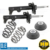 FOR OPEL VAUXHALL CORSA D FRONT SHOCK ABSORBERS COIL SPRINGS STRUT TOP MOUNTS HD