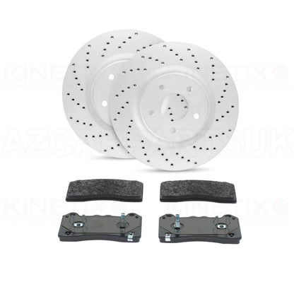 FOR FORD MUSTANG MACH-E GT EV DRILLED PERFORMANCE FRONT BRAKE DISCS PADS 362mm