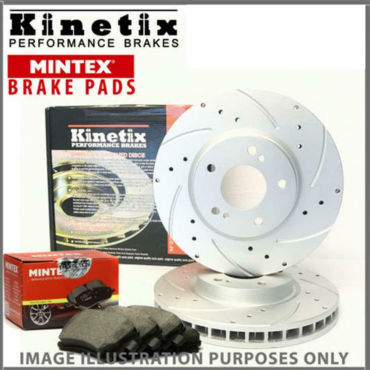opel speedster vauxhall vx220 288 5 stud rear grooved brake discs & mintex pads