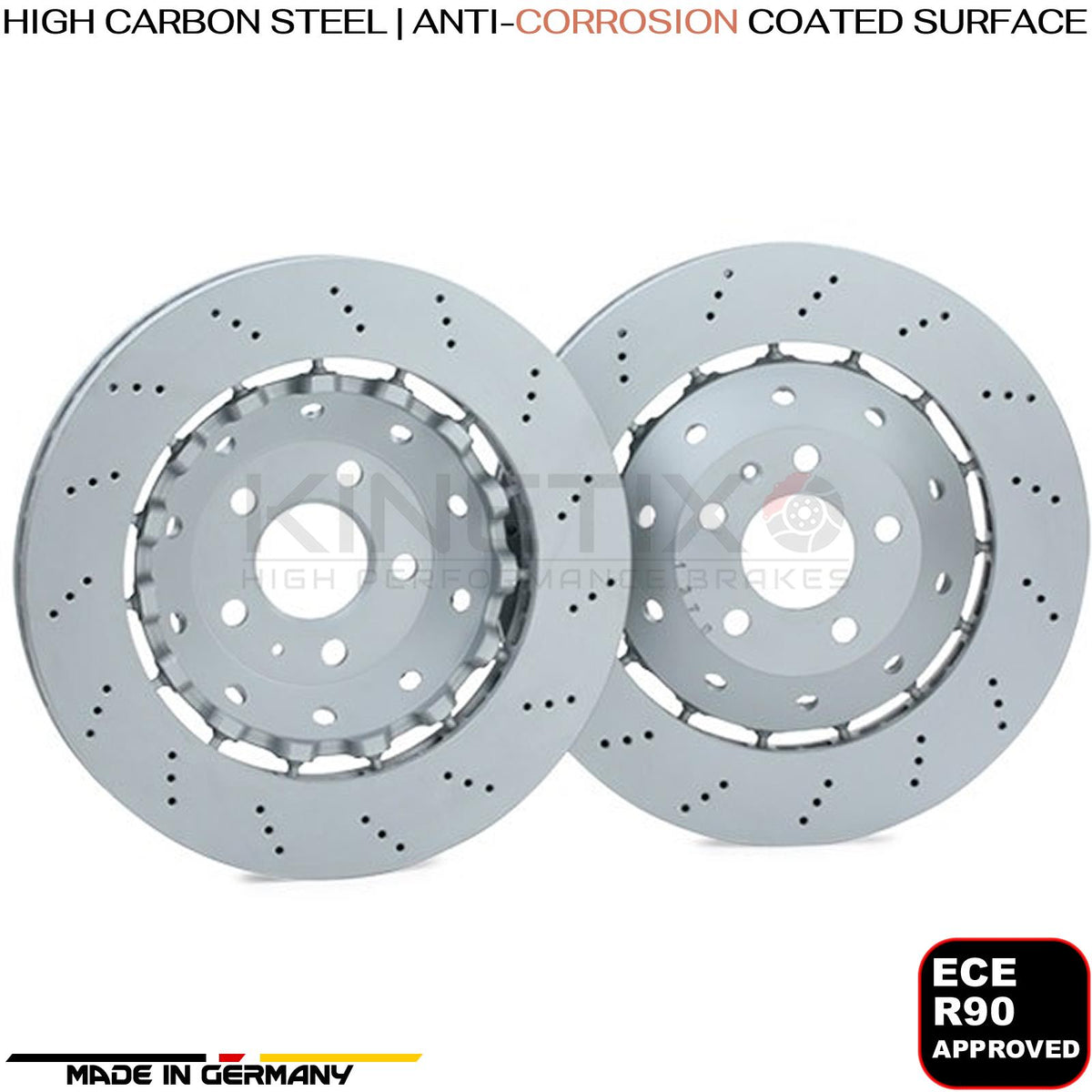 FOR AUDI RS4 B8 (2012-2015) FRONT REAR BRAKE DISCS BREMBO PADS 365mm 330mm OEQ