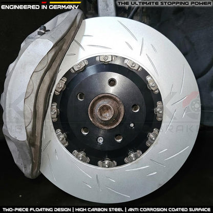 FOR AUDI Q7 Q8 SQ5 S4 S5 S6 S7 TWO-PIECE FLOATING FRONT BRAKE DISCS 375mm PAIR