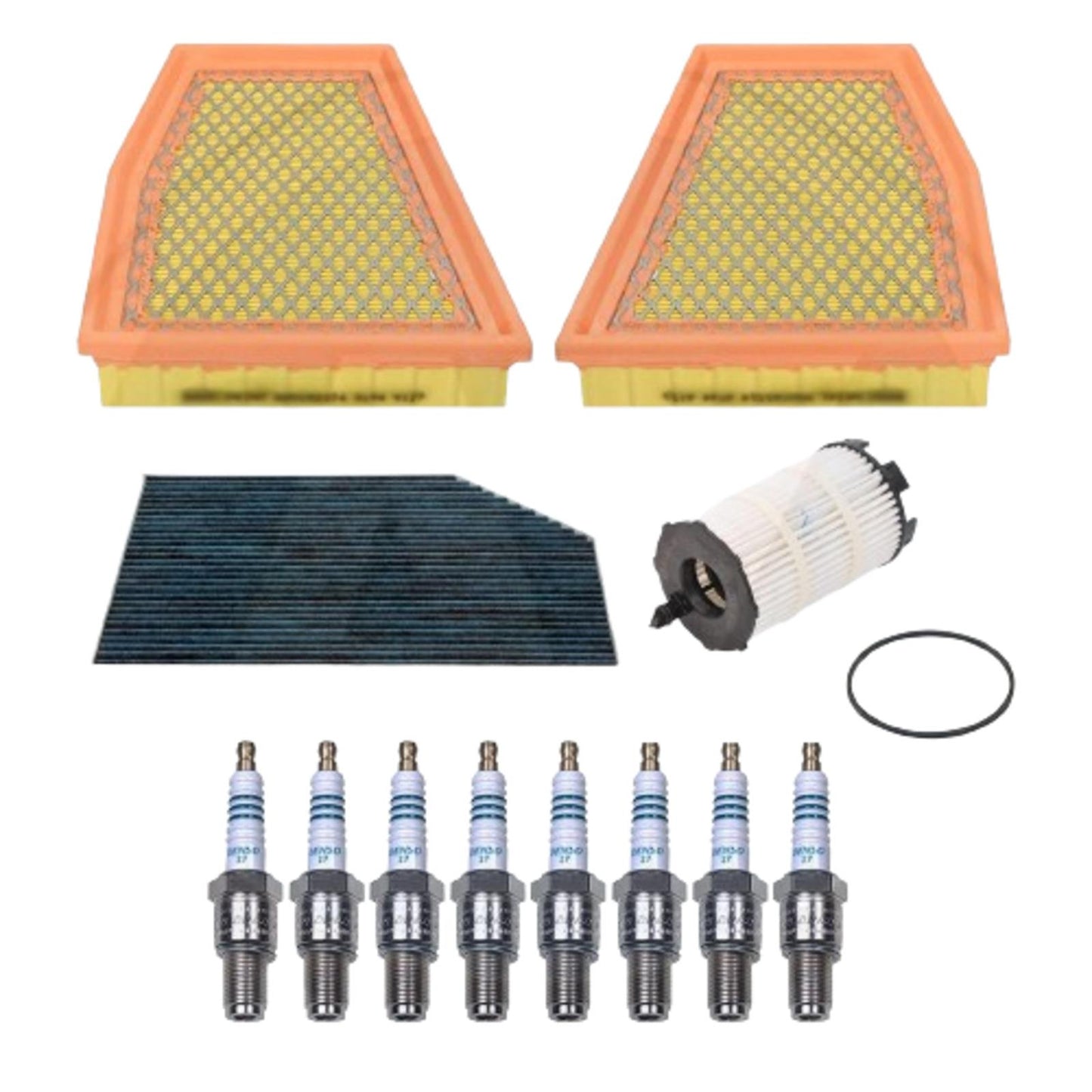 FOR AUDI RS4 RS5 AIR OIL CABIN POLLEN FILTERS DENSO SPARK PLUGS SERVICE KIT
