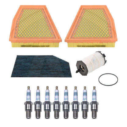 FOR AUDI RS4 RS5 AIR OIL CABIN POLLEN FILTERS DENSO SPARK PLUGS SERVICE KIT