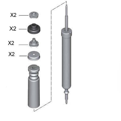 FOR BMW 1 X1 3 REAR SHOCK ABSORBER GUIDE SUPPORT RUBBERS GROMMETS SUPPORT CUPS