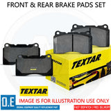 FOR BMW 518d 520d 525d 528i F10 F11 TEXTAR FRONT REAR BRAKE PADS SET FR RR