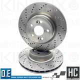 FOR RENAULT MEGANE 2.0 SPORT F1 RS R26 230 FRONT REAR DRILLED BRAKE DISCS ABS
