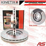 FOR FORD FOCUS RS RS500 MK2 CROSS DRILLED PERFORMANCE FRONT BRAKE DISCS 336mm