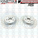 FOR FORD FOCUS 2.5 RS RS500 MK2 DRILLED REAR BRAKE DISCS BREMBO PADS 302mm