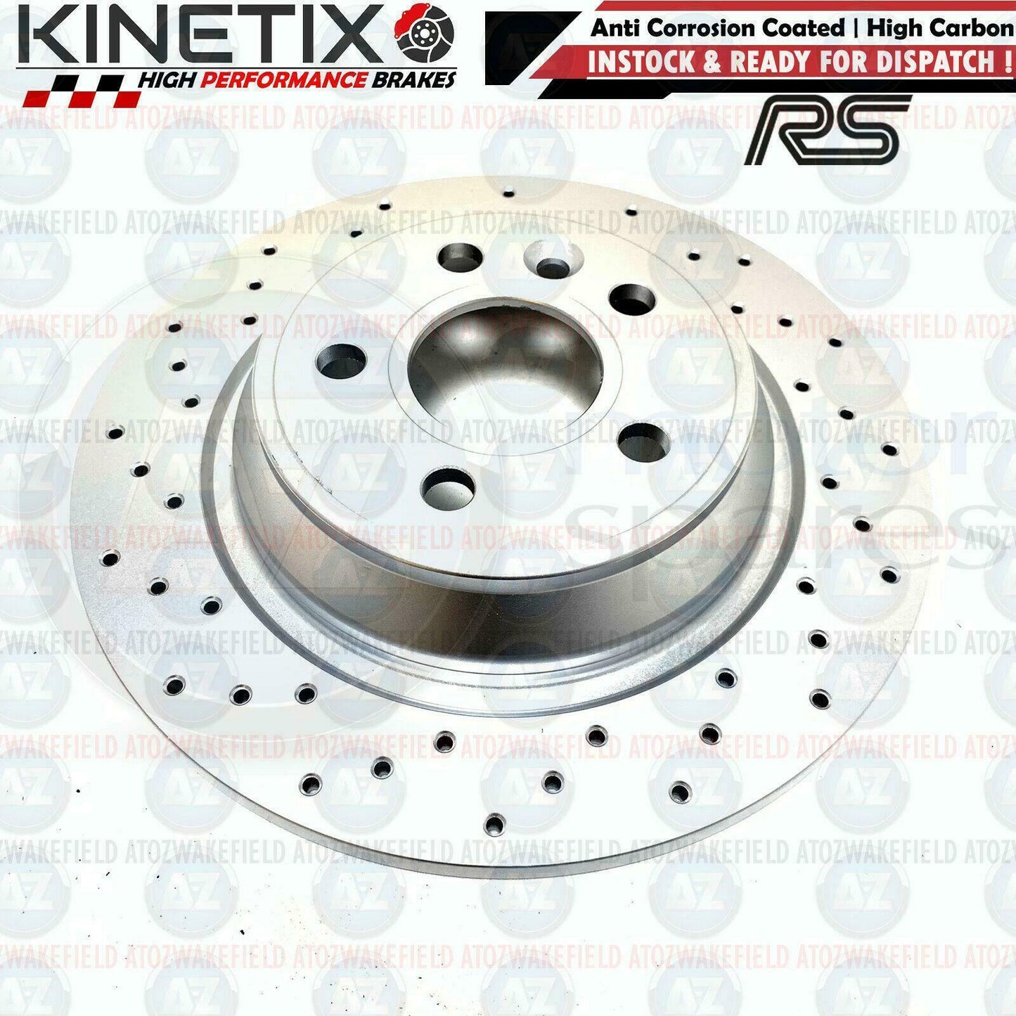 FOR FORD FOCUS 2.5 RS RS500 MK2 DRILLED REAR BRAKE DISCS BREMBO PADS 302mm