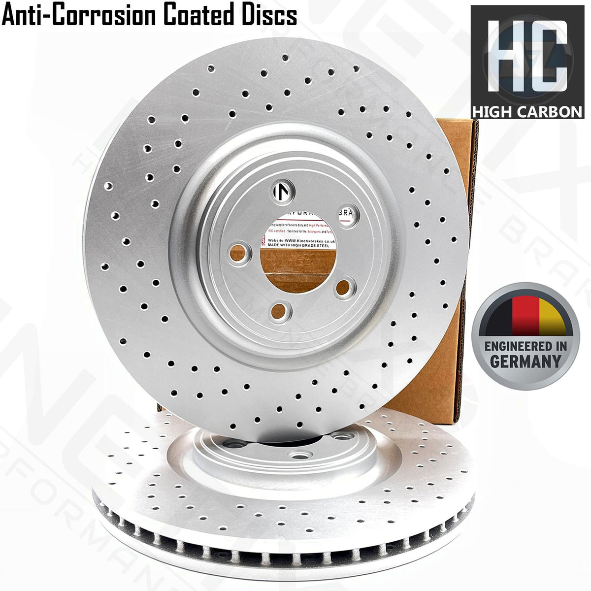 FOR JAGUAR XF 2.0 FRONT REAR DRILLED PERFORMANCE BRAKE DISCS PADS WEAR SENSORS