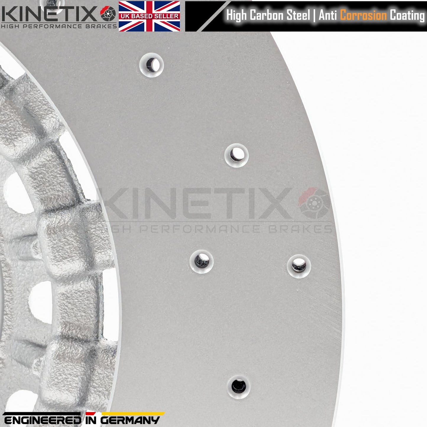 FOR AUDI RS4 RS5 CROSS DRILLED FRONT BRAKE DISC DISCS PAIR 4M0615301AM 375mm
