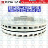 FOR MERCEDES C63 C63S AMG FRONT REAR DRILLED GROOVED BRAKE DISCS 360mm 360mm