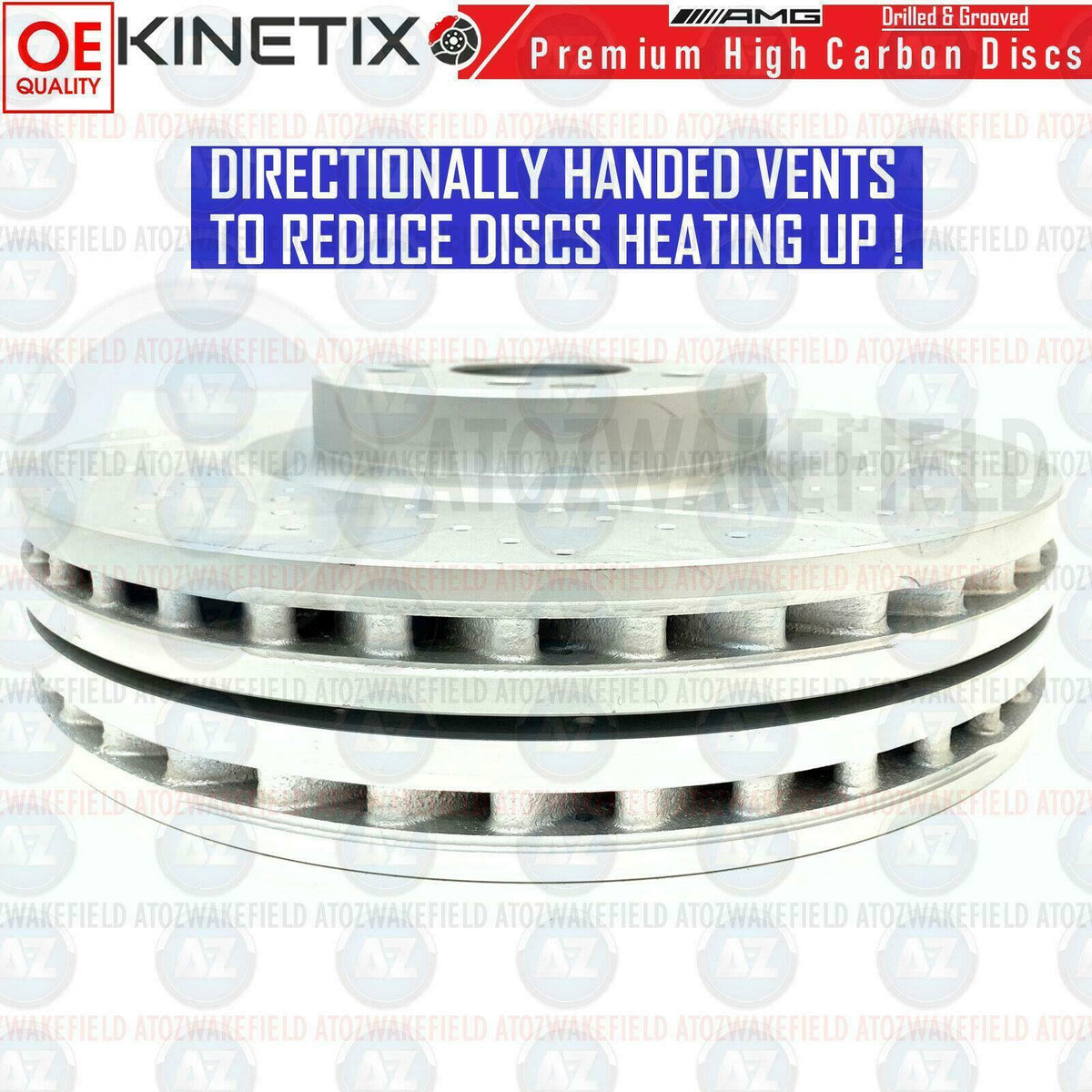FOR MERCEDES C63 AMG 08-14 FRONT REAR DRILLED GROOVED BRAKE DISCS 360mm 330mm