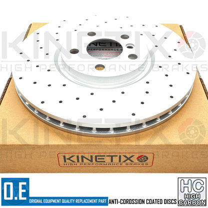 FOR MINI JOHN COOPER WORKS F60 CROSS DRILLED FRONT PERFORMANCE BRAKE DISCS 335mm