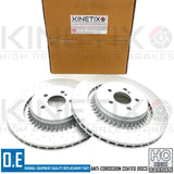 FOR MERCEDES CL63 AMG REAR DIMPLED HIGH CARBON BRAKE DISCS PAIR 365mm BRAND NEW