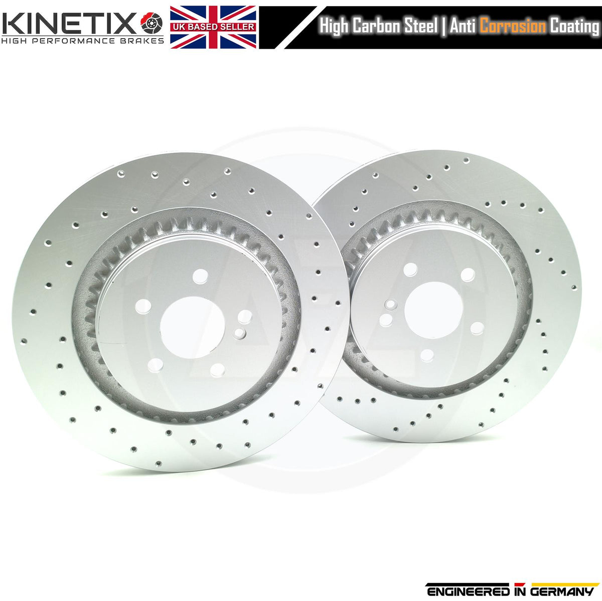 FOR MERCEDES S63 S65 CL63 CL65 AMG FRONT REAR DIMPLED BRAKE DISCS 390mm 365mm