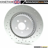 FOR MERCEDES S63 S65 CL63 CL65 AMG REAR DIMPLED HIGH CARBON BRAKE DISCS 365mm